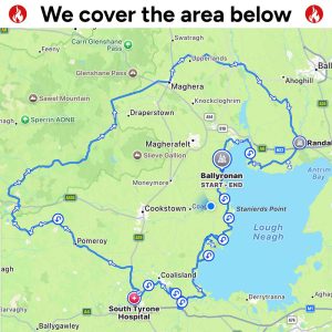 Delivery area from Ballinderry Bridge, Coagh, Cookstown